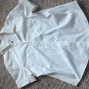 Chico's White Shirt Size 2 (b13)